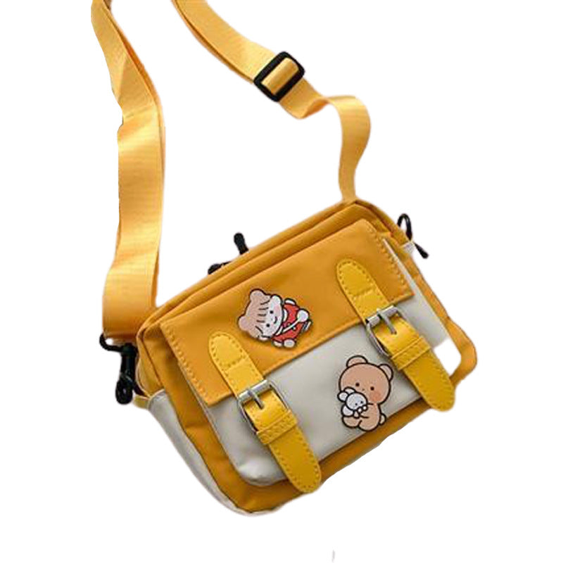 Cute Small Cloth Bag Women's Bag New Trendy Korean Style All-Match Messenger Bag Female Ins Student Shoulder Canvas Bag