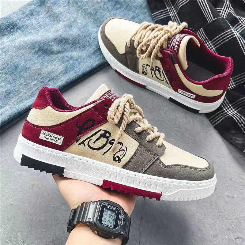 New Spring Men's Canvas Shoes Korean Edition Trendy Board Shoes Versatile Student Shoes Men's Casual Trendy Shoes