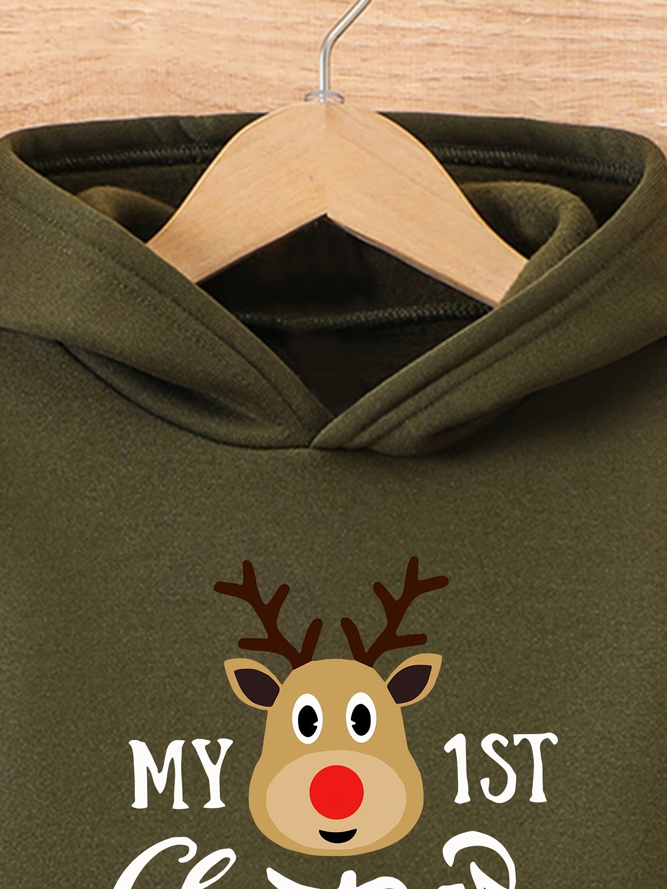 Cozy Boys' Christmas Hoodie & Joggers Set - Fleece-Lined, Warm Printed Outfit for Fall/Winter, Perfect for Outdoor