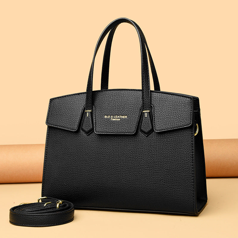 2025 Handbag New Simple Light Luxury Women's Bag Premium Texture Printed Shoulder Bag Large Capacity Commuter Tote Bag