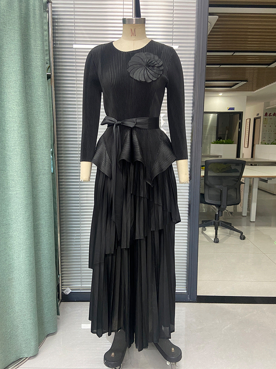 2025 Fashion suit, women's clothing, high sense, 2025 Popular trade, irregular and unique, beautiful skirt, autumn wear a complete set