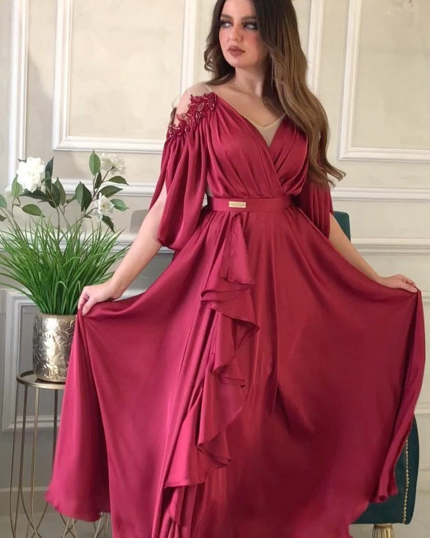2025 spring and summer New Popular trade women's clothing independent station ebay sexy lace pendulum ball dress dress new