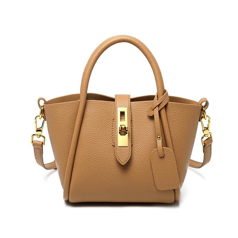 2025 Yanxuan popular new bag women's bag bucket bag summer shoulder bag 2023 genuine leather women's portable vegetable basket bag