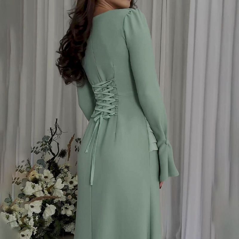 2025 popular spring and summer new New Popular trade women's clothing independent station ebay middle east kaftan casual intellectual evening dress