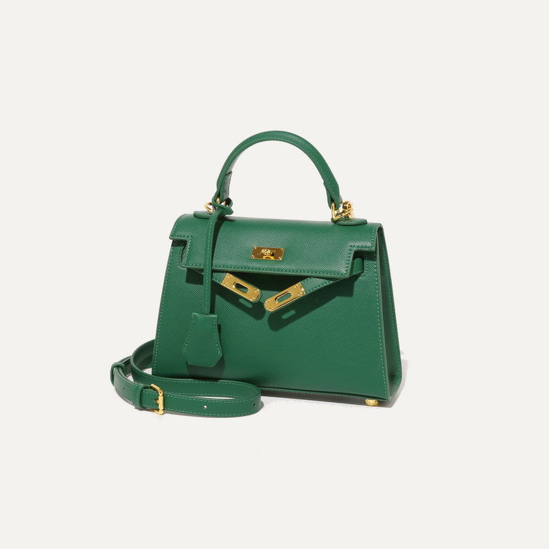 BENPAOLV 2025 popular summer high texture Kelly bag mini 22cm second generation high sense niche shoulder messenger bag handbag