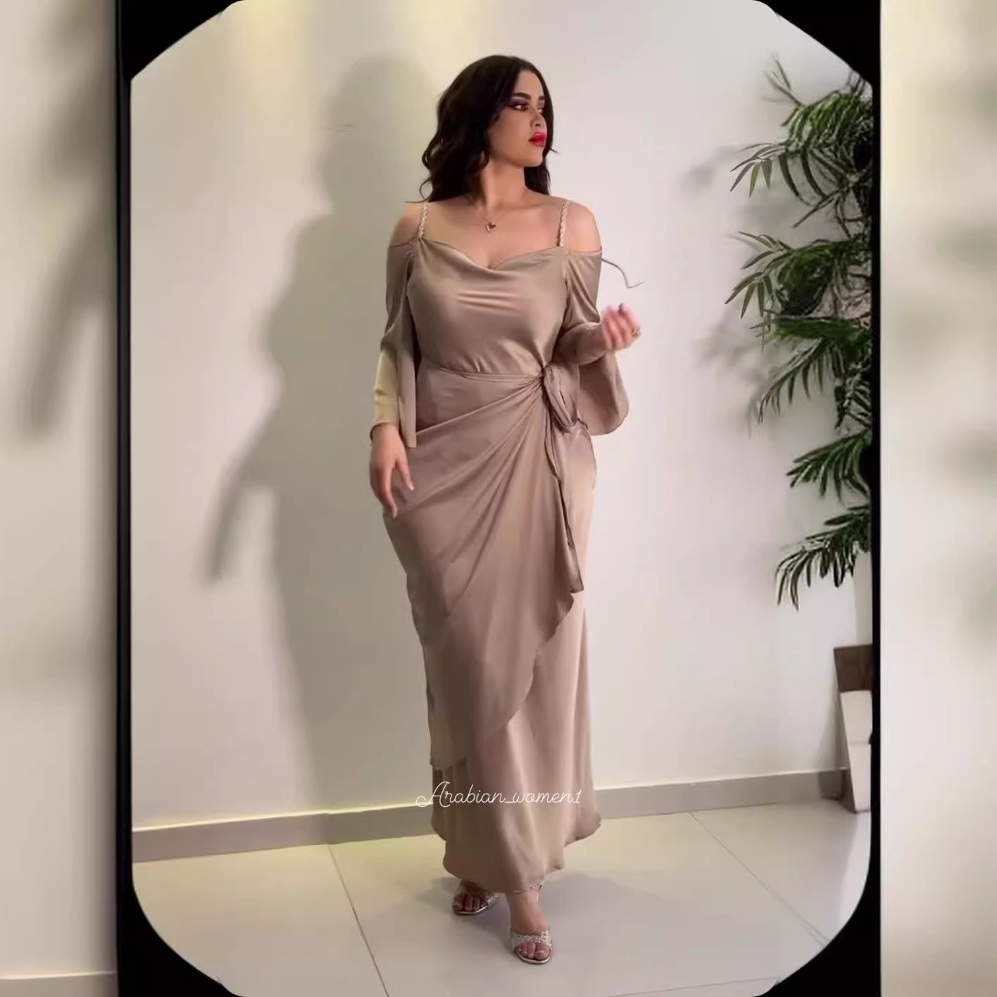 2025 popular spring and summer New Popular trade women's clothing independent station ebay sexy suspender hip-wrapped collar dance evening dress