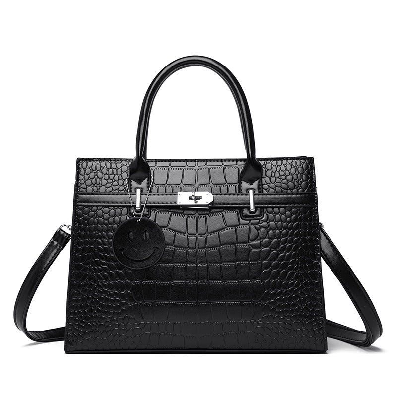 2025 Bags hot-selling crocodile pattern handbags large-capacity high-end fashion women's bags versatile commuter shoulder bags women