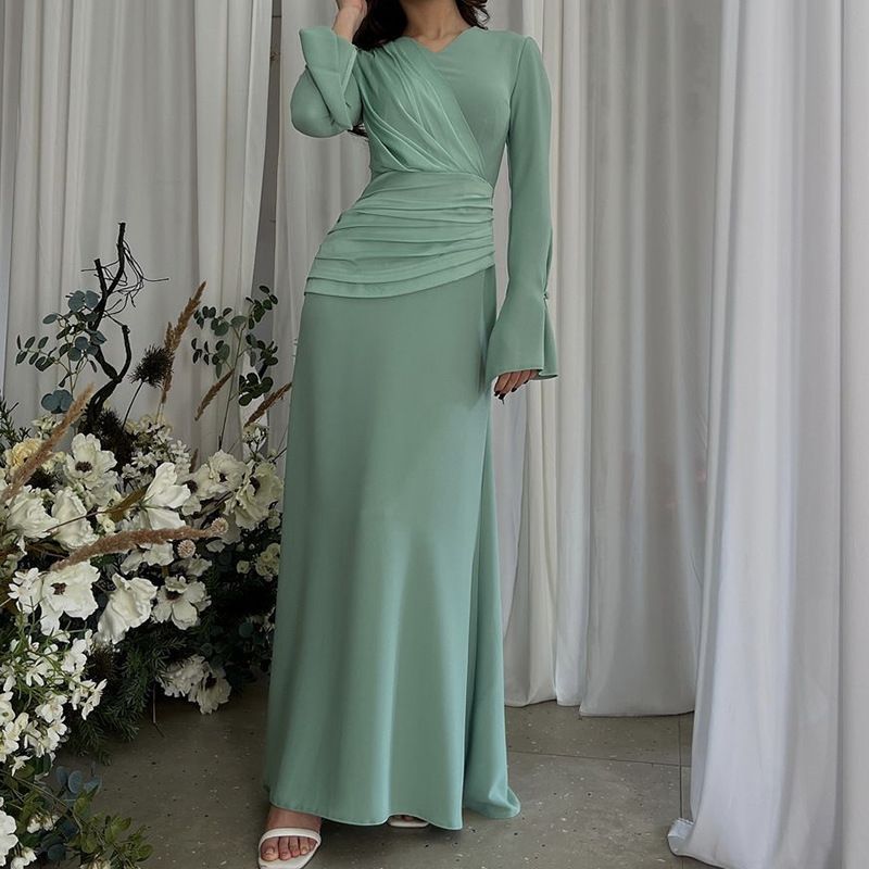 2025 popular spring and summer new New Popular trade women's clothing independent station ebay middle east kaftan casual intellectual evening dress