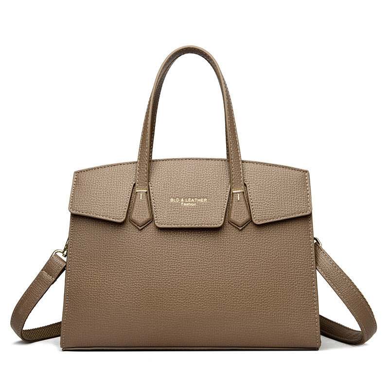 2025 Handbag New Simple Light Luxury Women's Bag Premium Texture Printed Shoulder Bag Large Capacity Commuter Tote Bag