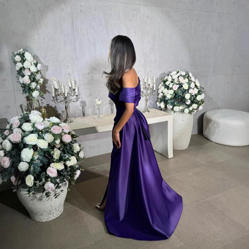 2025 spring New Popular, , Middle East Popular trade women's clothing independent station sexy hip tube top trailing evening dress