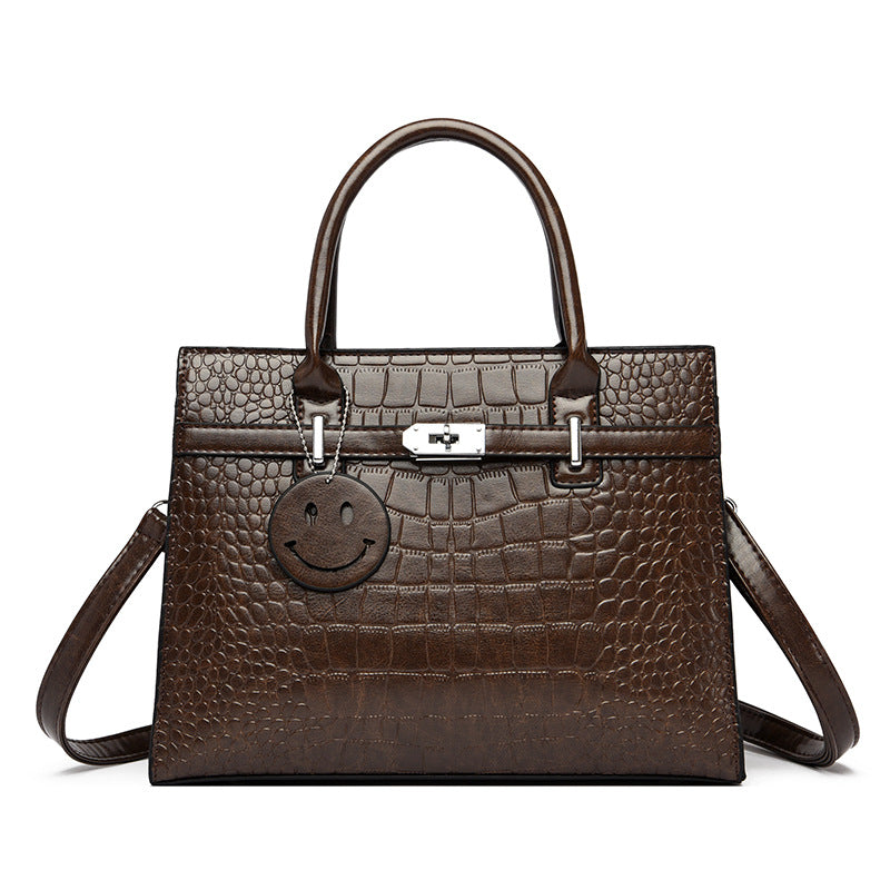 2025 Bags hot-selling crocodile pattern handbags large-capacity high-end fashion women's bags versatile commuter shoulder bags women