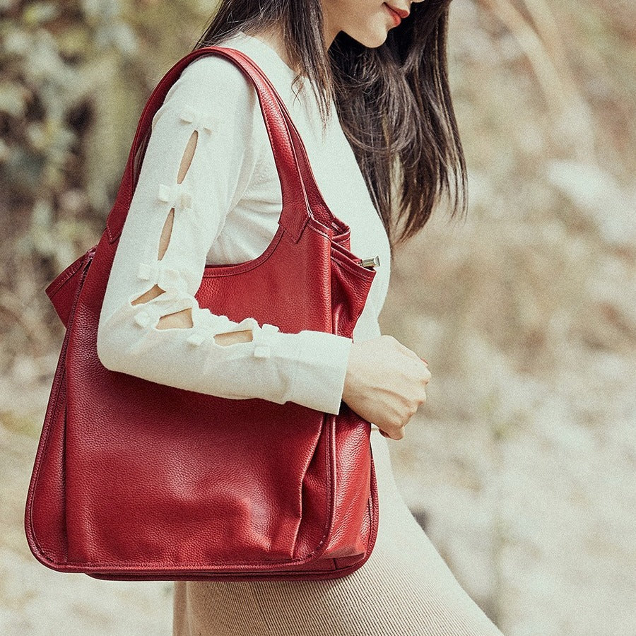 2025 fashion trend leather bag women's popular new women's bag shoulder bag large capacity handbag