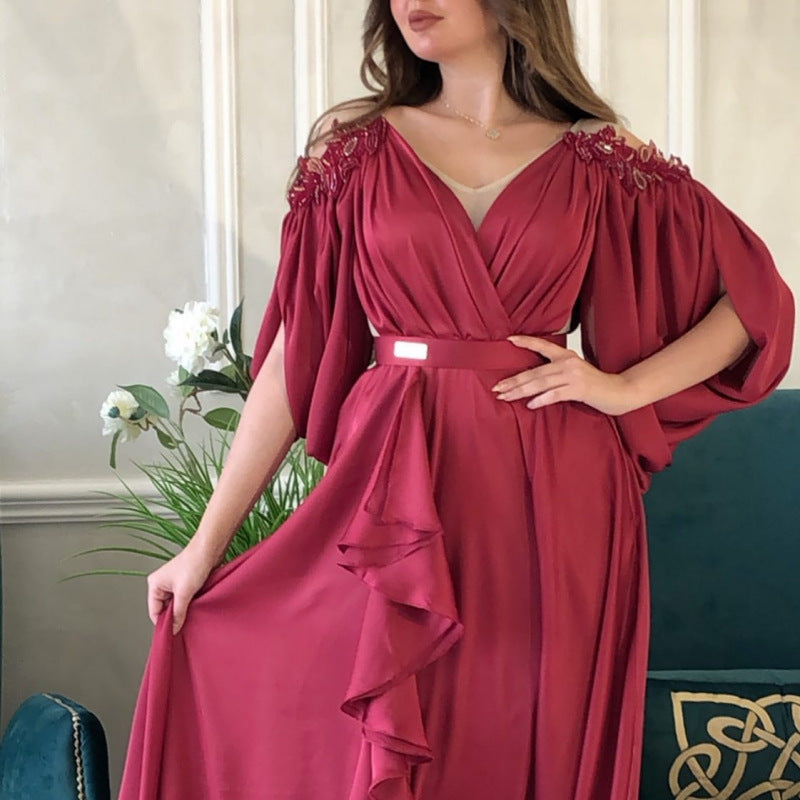 2025 spring and summer New Popular trade women's clothing independent station ebay sexy lace pendulum ball dress dress new