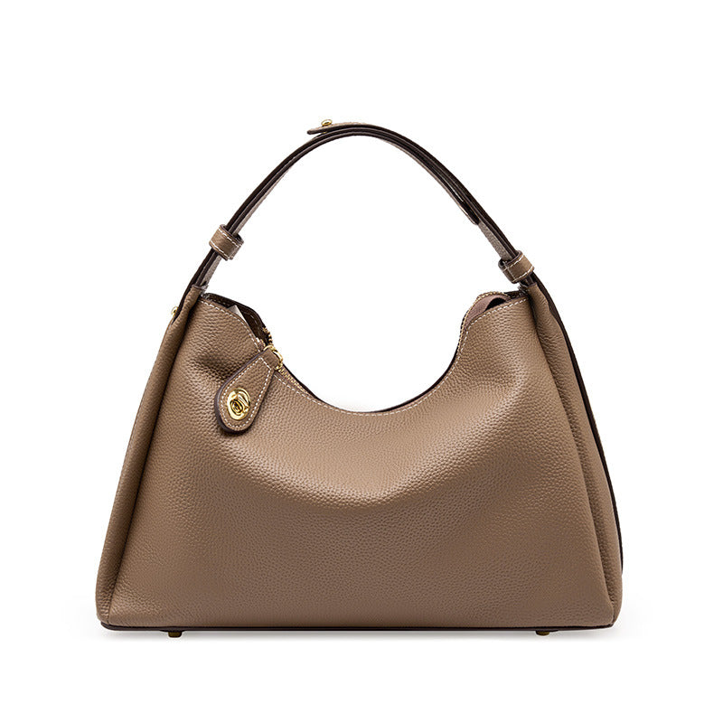 2025 popular New Premium Leather Women's Bag Crossbody Shoulder Bag Women's Fashion Underarm Bag Atmospheric Women's Bag