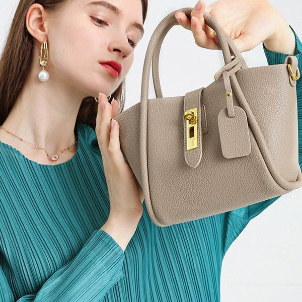 2025 Yanxuan popular new bag women's bag bucket bag summer shoulder bag 2023 genuine leather women's portable vegetable basket bag