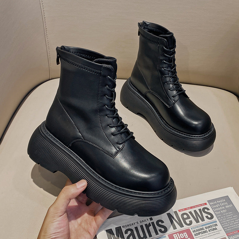 2025 Martin boots popular new women's shoes spring and autumn single boots versatile explosion thick-soled spring British style short boots tide