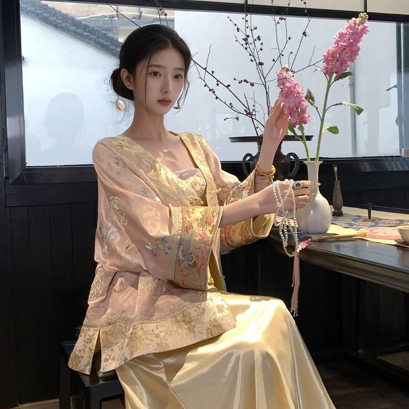 2025 new high-end national style heavy industry embroidery new Chinese style fashion temperament women's thin coat N2083