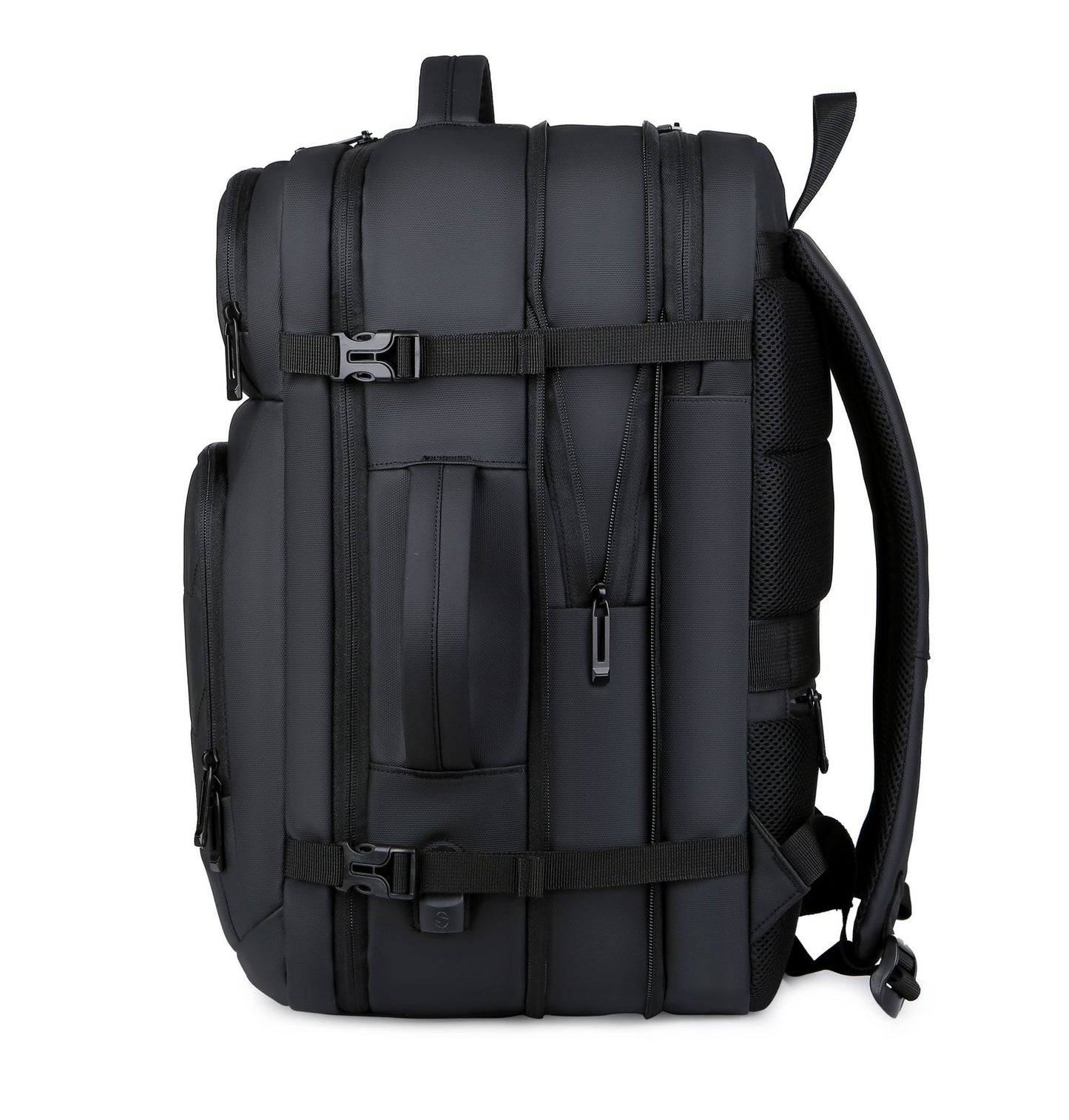 Large Capacity Expansion Reflective Hand-Carrying Dual-Use Backpack Men's Business Commute Waterproof Multi-Functional Computer Backpack
