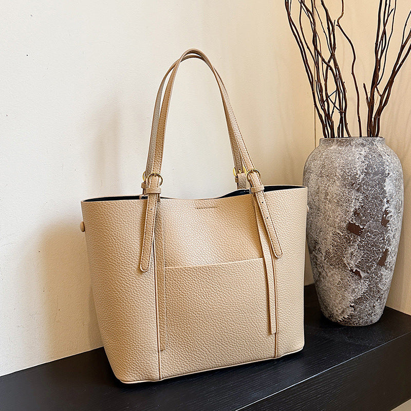 2025 Tote bag popular new urban simple child and mother bag retro large-capacity bag women's trend shoulder bag