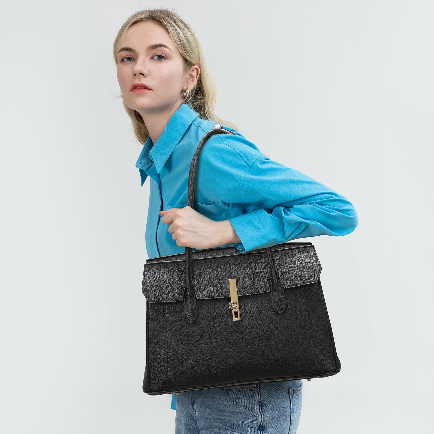 2025 Tote bag large capacity simple bag women's autumn and winter fashion underarm shoulder bag high sense daily leisure commuter bag