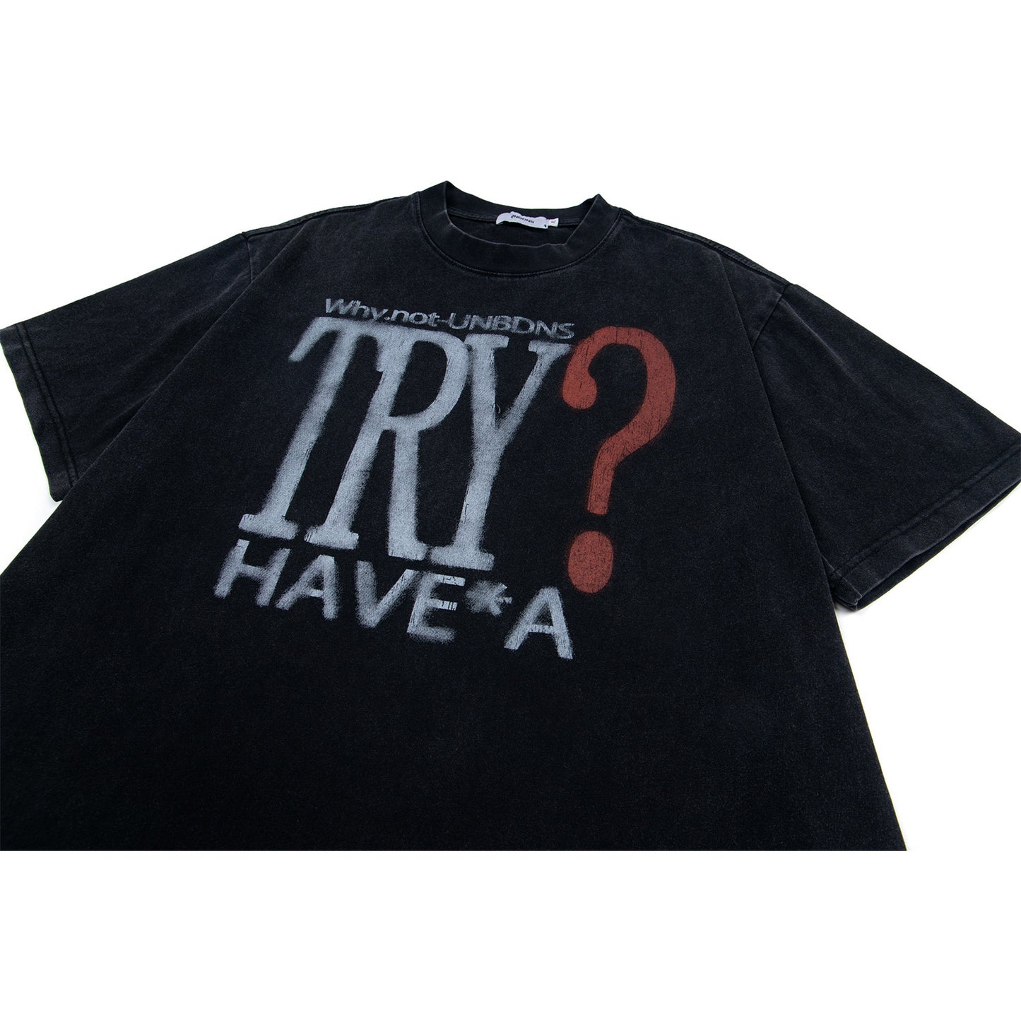 2025 ST509 2025n Street 2025 Summer Washed Old Design Men's Alphabet Premium Sense Loose Short Sleeve T-Shirt