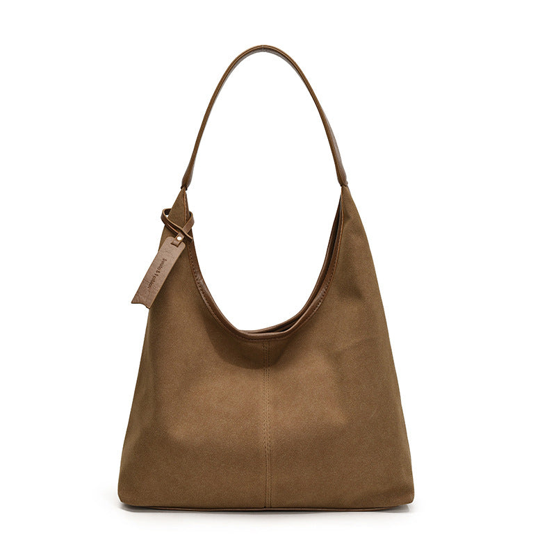 BENPAOLV 2025 Casual bag women's large-capacity armpit bag popular new bucket bag popular commuter tote bag fashionable shoulder bag