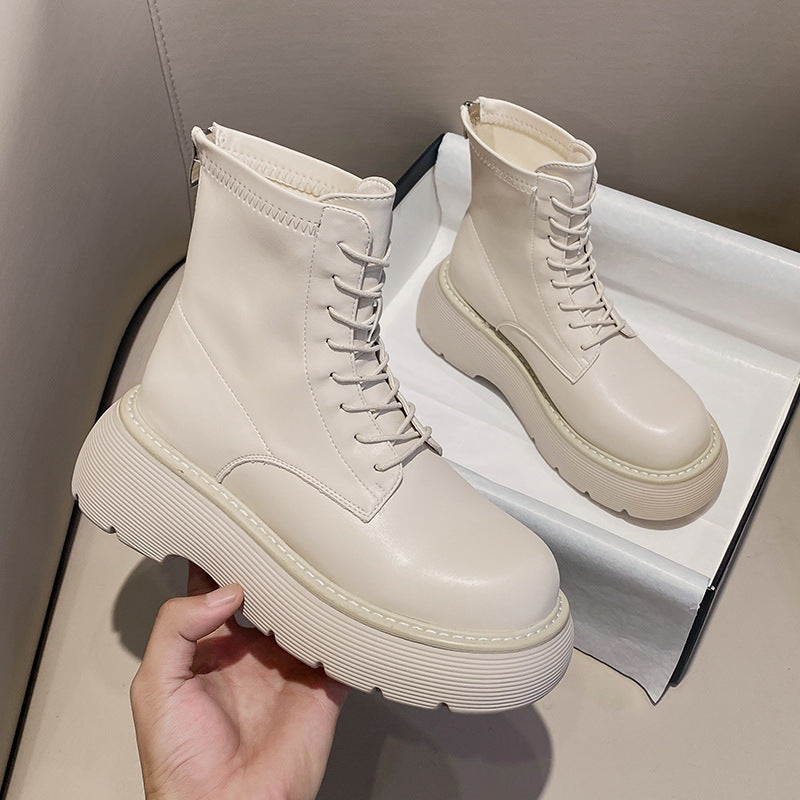 2025 Martin boots popular new women's shoes spring and autumn single boots versatile explosion thick-soled spring British style short boots tide