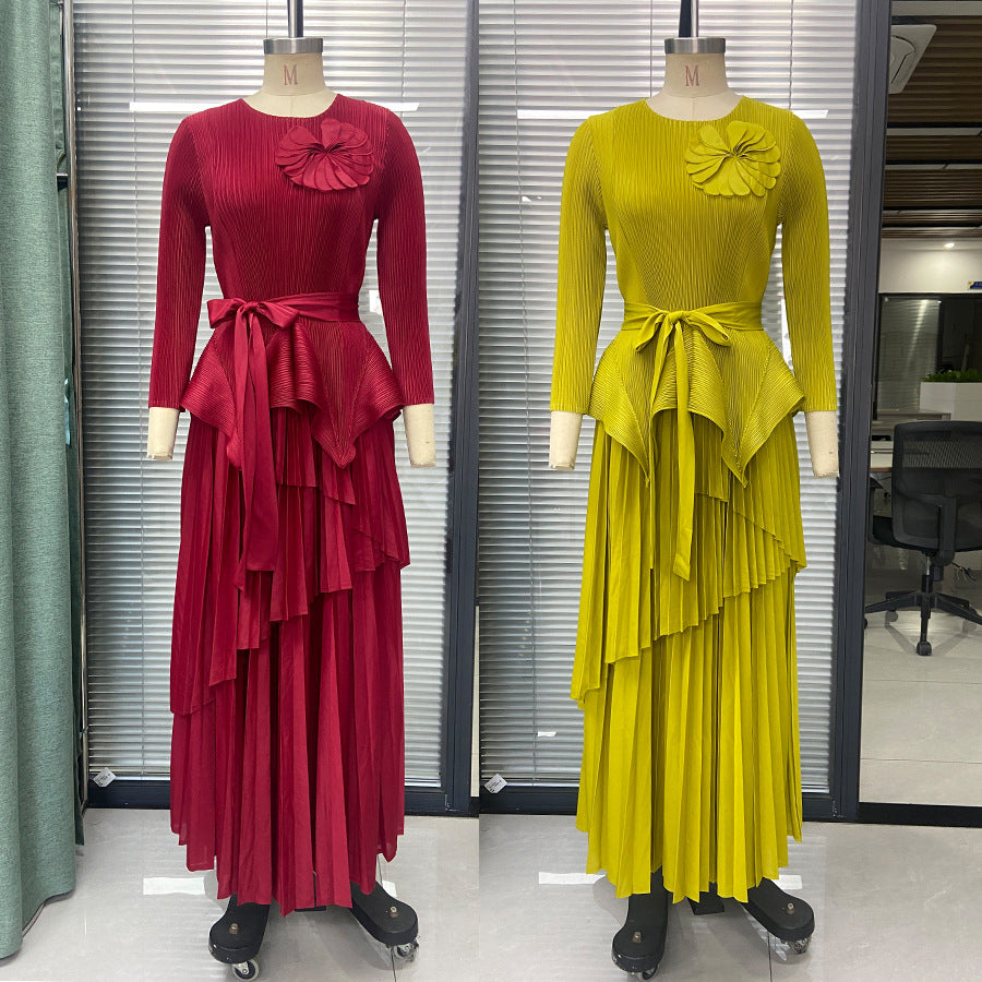 2025 Fashion suit, women's clothing, high sense, 2025 Popular trade, irregular and unique, beautiful skirt, autumn wear a complete set