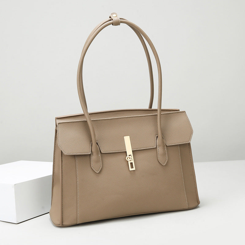 2025 Tote bag large capacity simple bag women's autumn and winter fashion underarm shoulder bag high sense daily leisure commuter bag