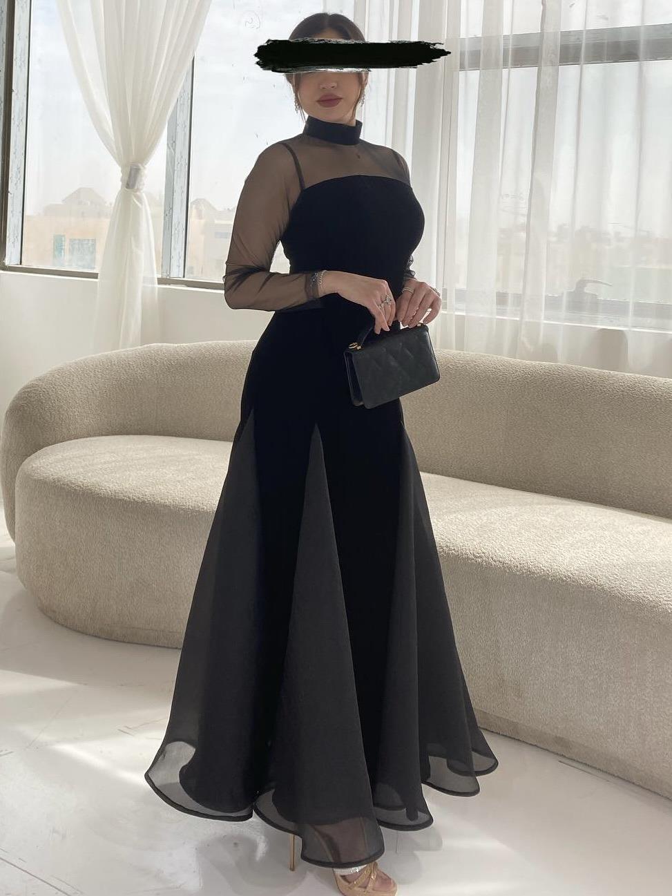 2025 spring and summer new New Popular trade women's clothing independent station ebay sexy mesh splicing ball dress dress