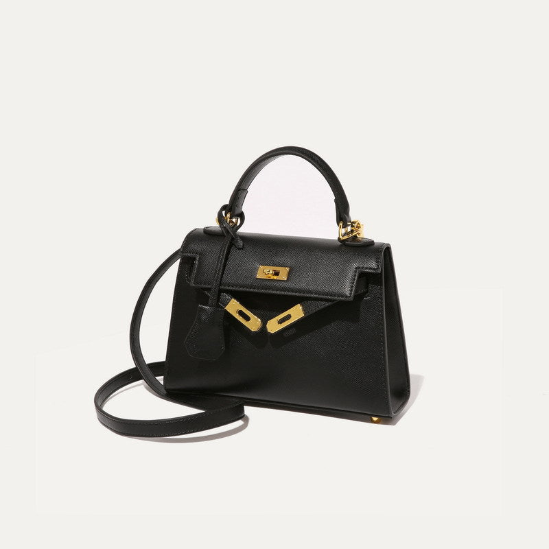 BENPAOLV 2025 popular summer high texture Kelly bag mini 22cm second generation high sense niche shoulder messenger bag handbag