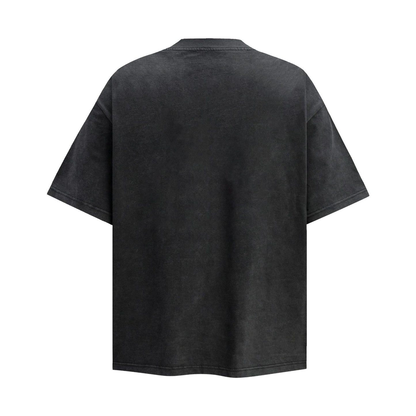 2025 6123 2025n street 2025 retro letter old design men's loose high-end neutral short-sleeved T-shirt