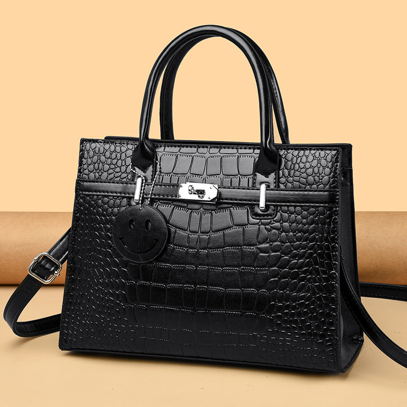 2025 Bags hot-selling crocodile pattern handbags large-capacity high-end fashion women's bags versatile commuter shoulder bags women