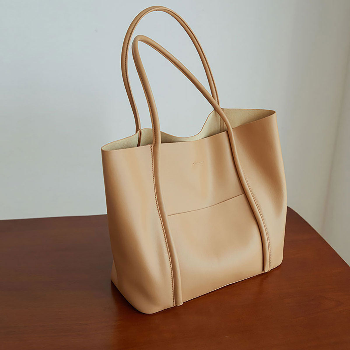 2025 2021 new leather women's bag cowhide commuter shoulder women's bag large capacity portable large bag tote bag