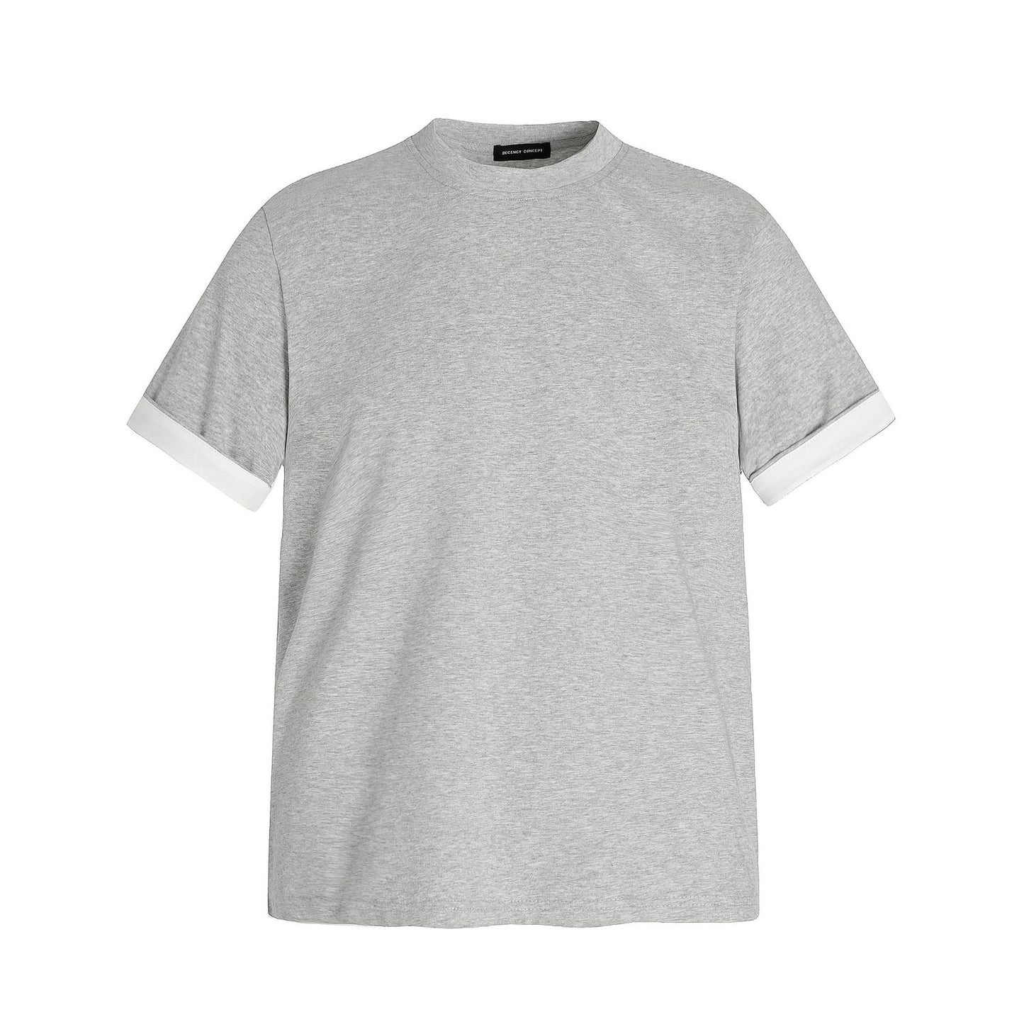 2025 0239 2025n Street 2025 Splicing Niche Deconstruction Neutral High Sense Design Men's Fit Short Sleeve T-Shirt