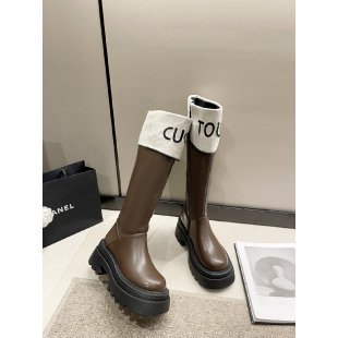 2025 ~ Popular style popular new autumn and winter thick high heel women's boots round head knight boots
