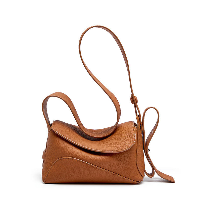 2025 Versatile fashion shoulder bag popular new first-layer cowhide women's bag large-capacity underarm bag messenger tote bag