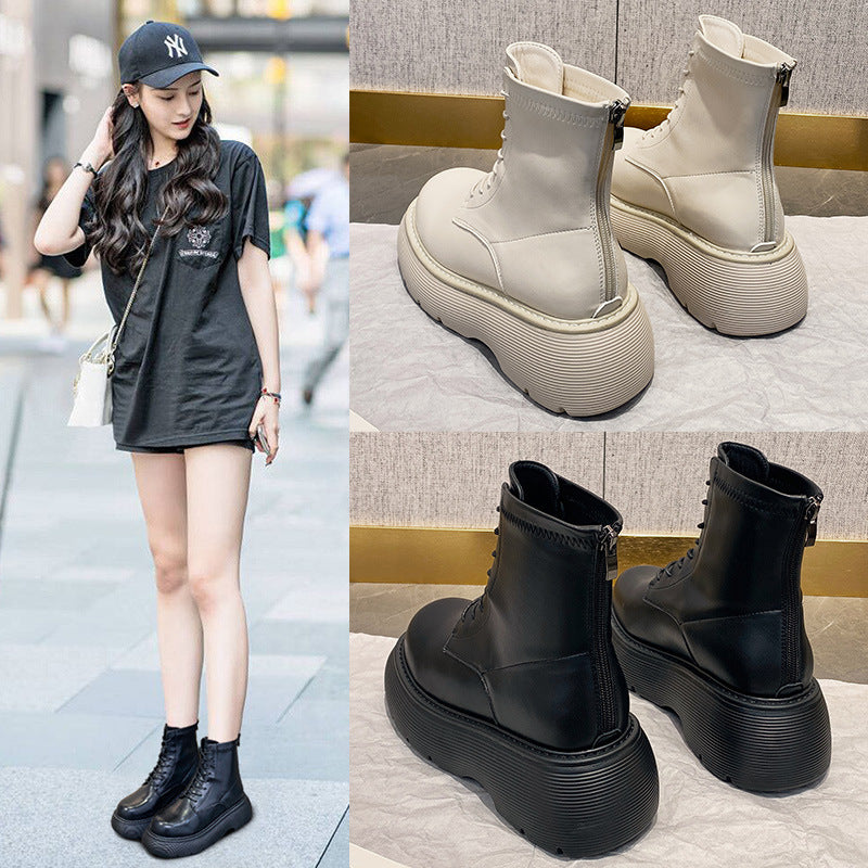 2025 Martin boots popular new women's shoes spring and autumn single boots versatile explosion thick-soled spring British style short boots tide