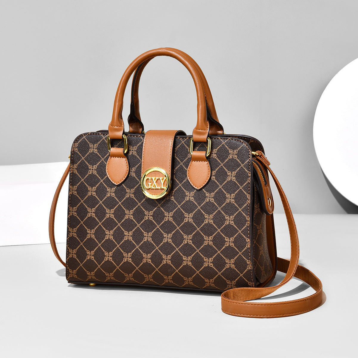 2025 Women's bag high-end large-capacity tote bag light luxury texture handbag commuter printing women's shoulder messenger bag women