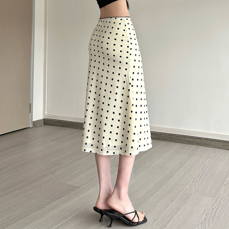 2025 style 2025 spring new women's clothing fashion temperament slim and thin waist and high polka dot dress