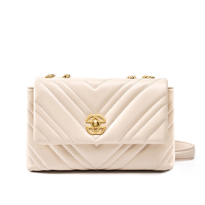 2025 Strictly selected underarm bag, new diamond chain bag popular leather women's bag, shoulder messenger bag, high-end sense