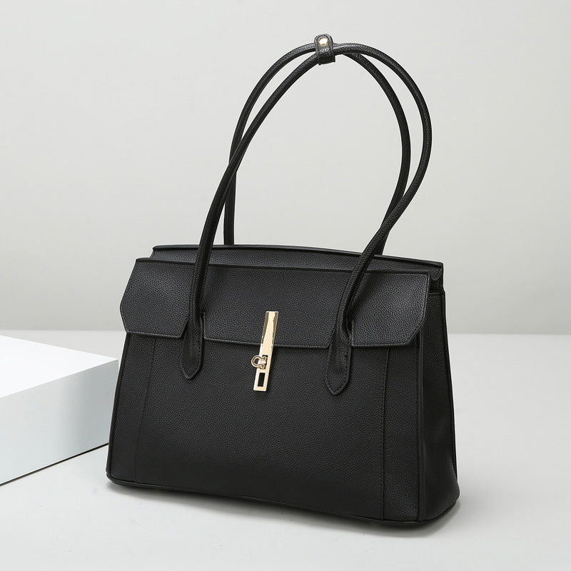2025 Tote bag large capacity simple bag women's autumn and winter fashion underarm shoulder bag high sense daily leisure commuter bag