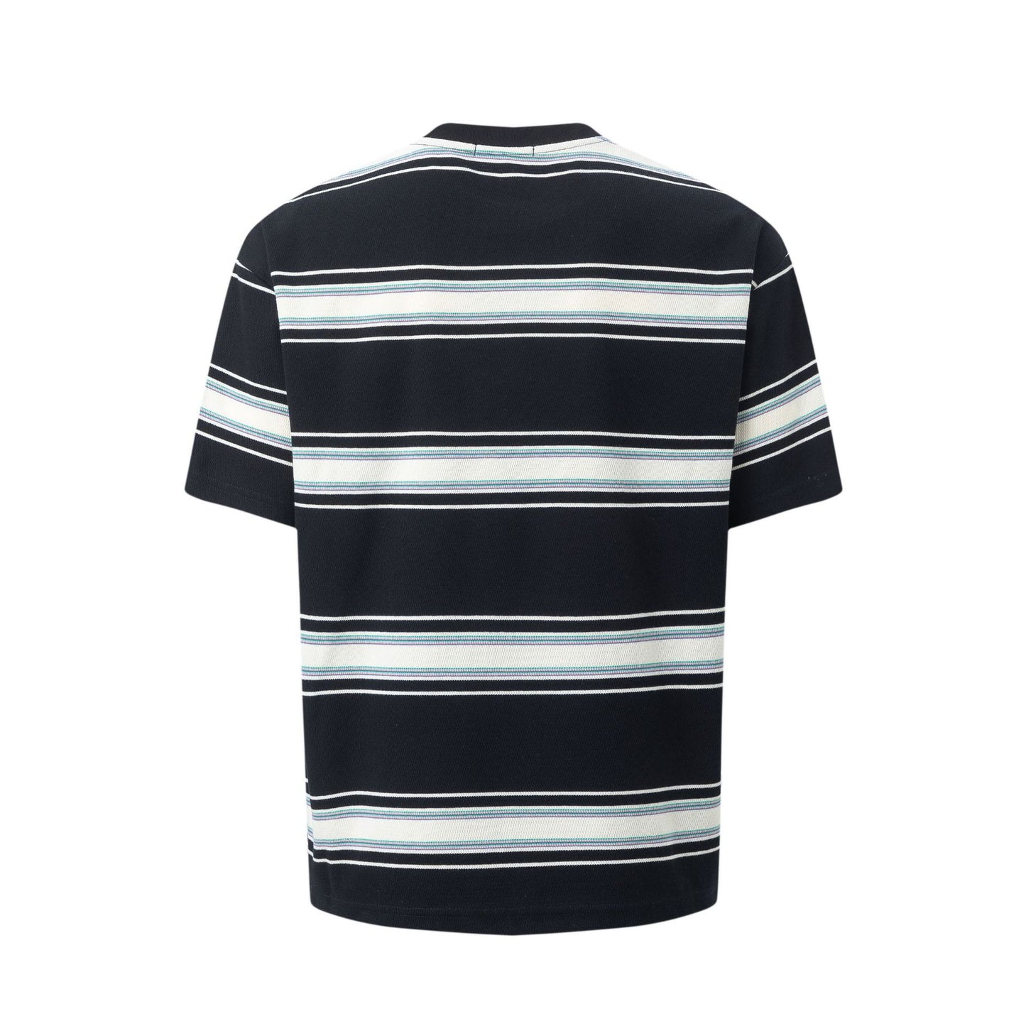 2025 27325 2025n Street 2025 Summer Neutral Striped Pattern Design Men's Loose Premium Short Sleeve T-Shirt