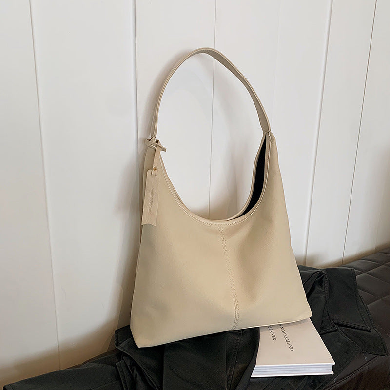 BENPAOLV 2025 Casual bag women's large-capacity armpit bag popular new bucket bag popular commuter tote bag fashionable shoulder bag