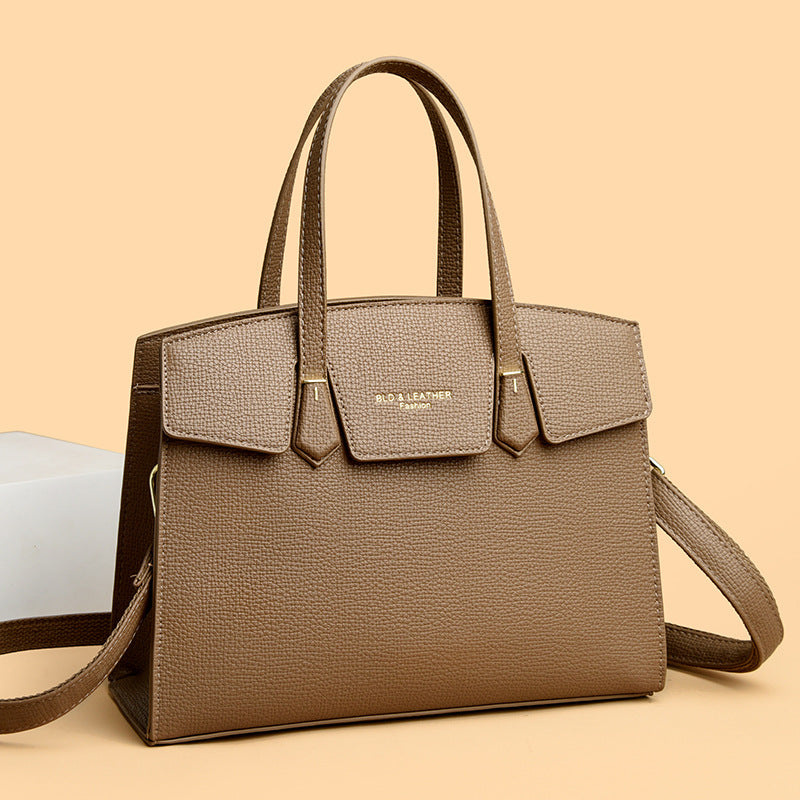 2025 Handbag New Simple Light Luxury Women's Bag Premium Texture Printed Shoulder Bag Large Capacity Commuter Tote Bag