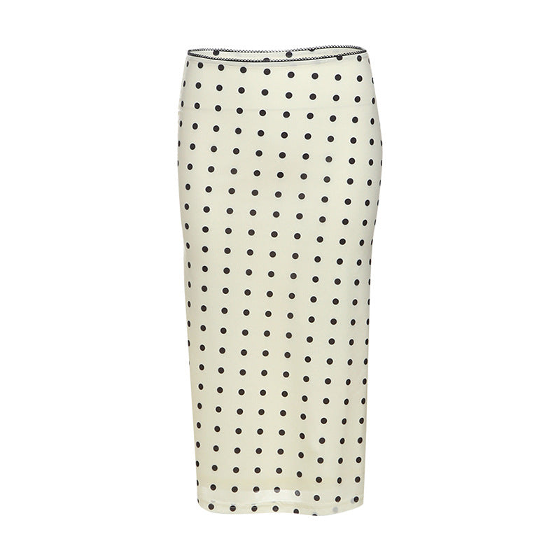 2025 style 2025 spring new women's clothing fashion temperament slim and thin waist and high polka dot dress