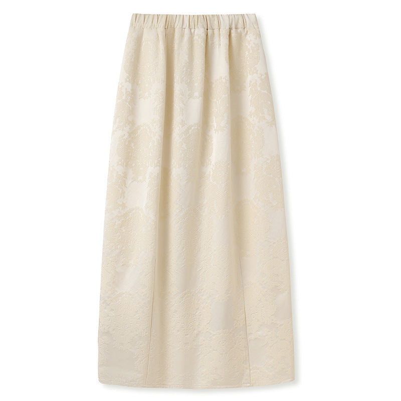 2025 early spring new Chinese style texture fashion design loose silk top skirt suit women N3016