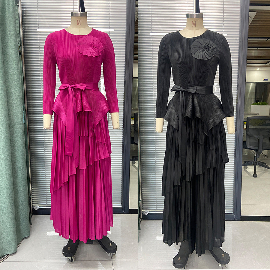 2025 Fashion suit, women's clothing, high sense, 2025 Popular trade, irregular and unique, beautiful skirt, autumn wear a complete set