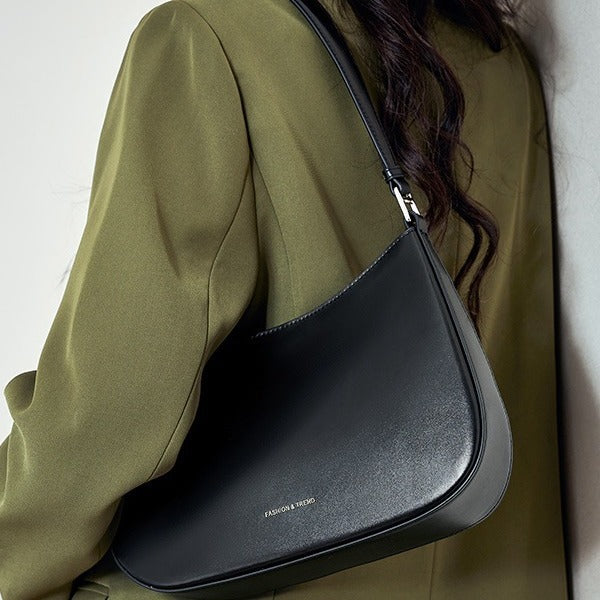 2025 Premium niche design baguette bag genuine leather women's bag new fashion underarm bag shoulder bag women's tote bag
