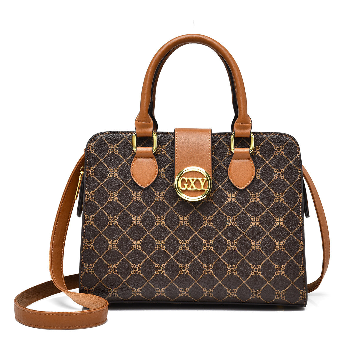 2025 Women's bag high-end large-capacity tote bag light luxury texture handbag commuter printing women's shoulder messenger bag women